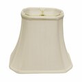 Estallar 16 in. Slanted Rectange Bell Monay Shantung Lampshade, White ES3100535